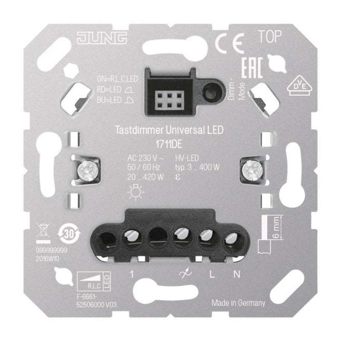 Jung LED Universal Tastdimmer 1711DE