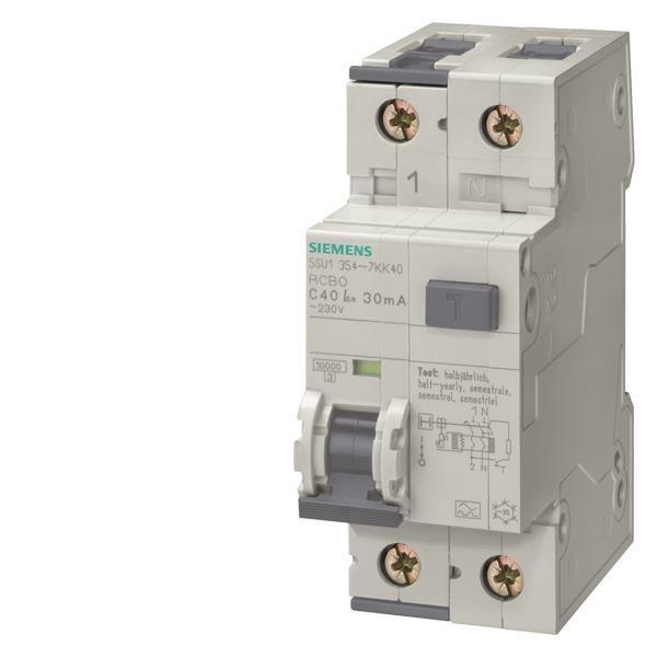 Siemens 5SU13547KK25 FI-/Leitungsschutz- einrichtung TypA T=70mm 30mA 10kA C 25A