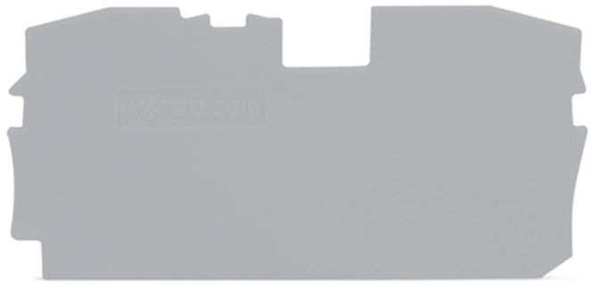 WAGO 2010-1291 Abschluss-und Zwischenplatte,1 mm dick,grau