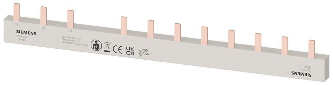 Siemens Stiftsammelschiene 10qmm 5ST3624 Anschl. 3Ph./N+8xPhase berührungssicher
