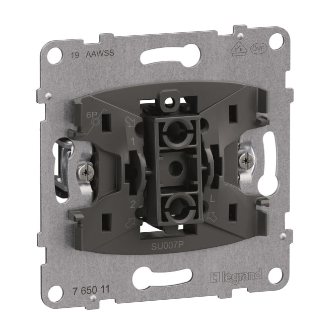 Legrand 765011 SEANO Einsatz Taster m.Wechselkontakt 10A Steckklemmen
