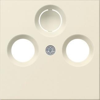 GIRA 086901 Abdeckung Koaxial-Antennen- steckdose System 55 Cremeweiß glänzend