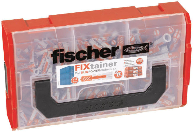 Fischer FIXtainer DUOPOWER (210) 535968 120/6x30,60/8x40,30/10x50 Dübel