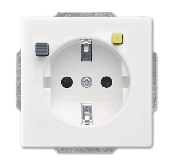 BJ FI-SCHUKOMAT SCHUKO 3120 EUCB-84 Einsatz studioweiß Sicherheitstechnik