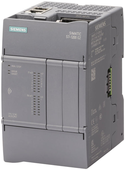 Siemens SIMATIC 6ES7214-1AH50-0XB0 S7-1200 G2 CPU 1214C DC/DC/DC 14DI