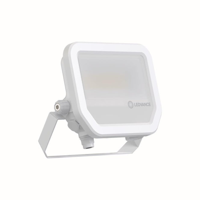 LEDV Flutlichtstrahler Perf. weiss IP66 11/17W 1465/2200lm 3000K symmetr.