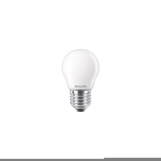 PHIL CorePro LEDluster 4,3-40W/827 Tropfen E27 470lm Glas matt EEK F