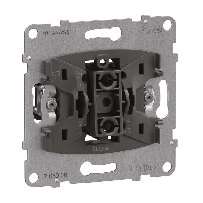 Legrand 765006 SEANO Einsatz Wechselschalter 10AX Steckklemmen