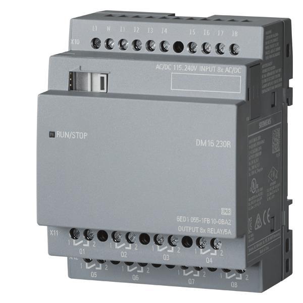 Siemens 6ED10551FB100BA2 LOGO! DM16 230R Erw.-Mod. 4TE 8DE/8DA LOGO!8