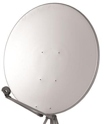 Televes Alu-Spiegel 124x133cm S120-W #2 Teile# weiß mit EL/HZ Halterung