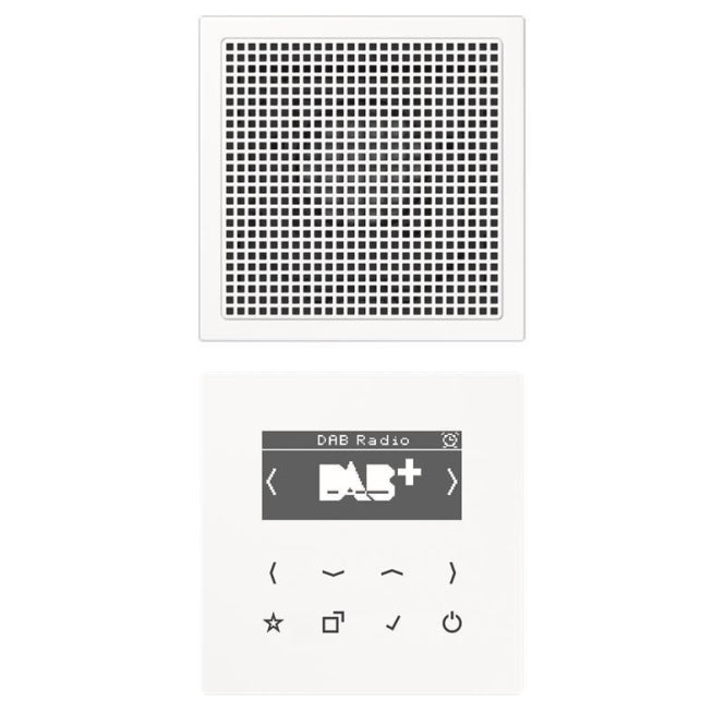 Jung Smart Radio DAB+Set Mono DABLS1WW weiss