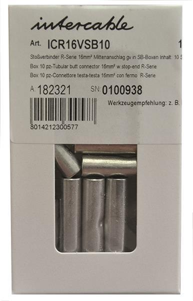 Intercable ICR25VSB10 Stoßverbinder 25qmm m.Mittenanschlag SB-Boxen In.:10St