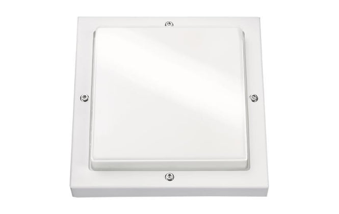 SGL LED-Wandleuchte Bassi weiss 611188 10W 580lm 3K IK10 IP65 m.Dae 240x240mm