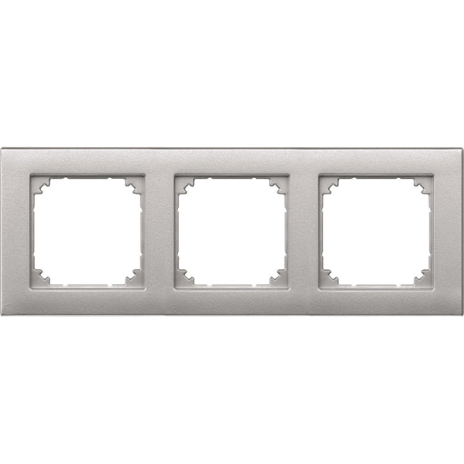 Merten M-PLAN-Rahmen 3fach 486360 aluminium