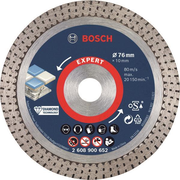 Bosch EXPERT HardCeramic 2608900652 Diamant Trennscheibe 76x1,9x10 mm