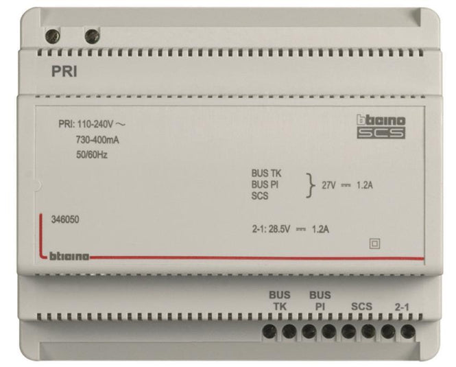BTicino 346050 Netzgerät 2-Draht m.Videoadapter f.Verteilereinbau 6TE DIN