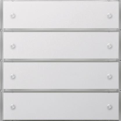 GIRA 2034112 Tastsensor3 Komfort 4fach KNX Flächenschalter Reinweiß glänzend