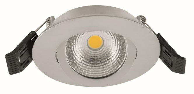 EVN Einbaustrahler Compacto ESW44N61502 6W 683lm 3000K IP44 dim schwenk DA68 alu