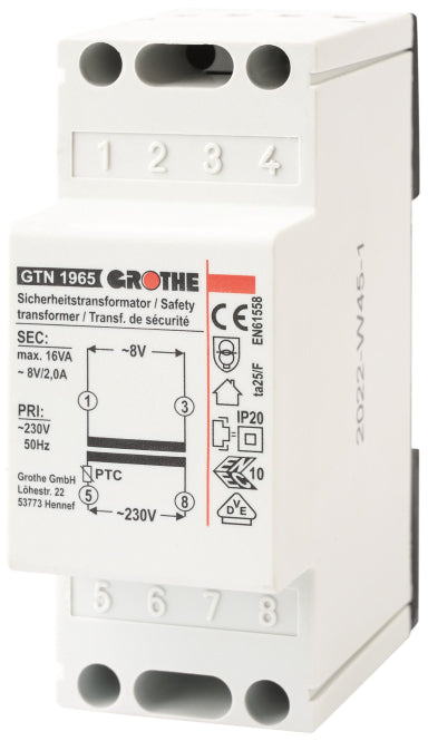 GRO Trafo 8V 14102 GT 1965 2,0A REG
