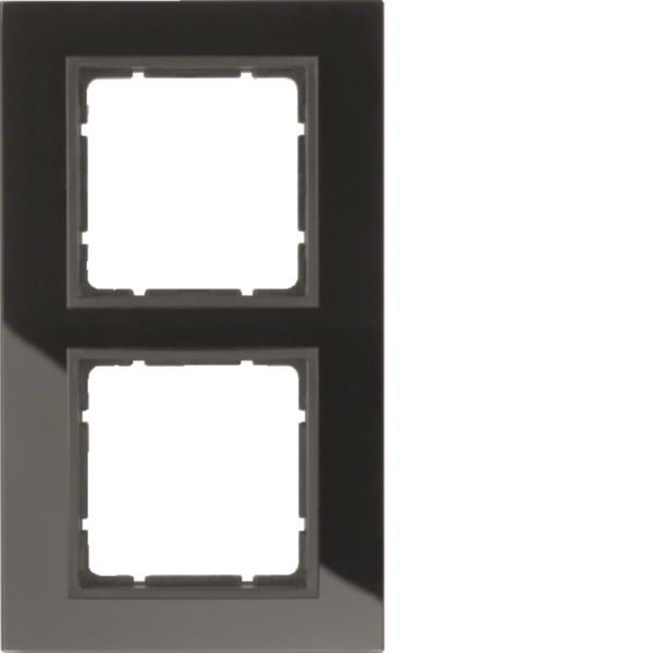 BER B7 Rahmen 10126616 2fach Glas schwarz
