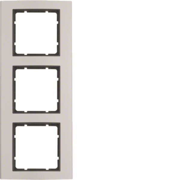 BER B3 Rahmen 10133004 3fach Aluminium/anthrazit