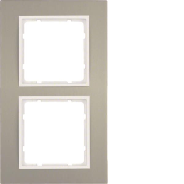 BER B3 Rahmen 10123904 2fach Aluminium/polarweiss