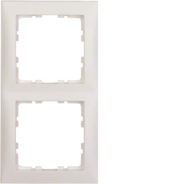 BER S1 Rahmen 10129909 2fach polarweiss matt