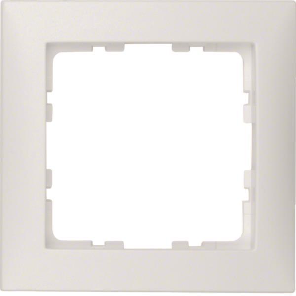 BER S1 Rahmen 10119909 1fach polarweiss matt
