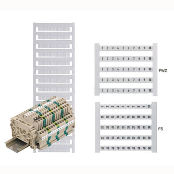 Weidmüller DEK 5 FWZ L1-PE Klemmen- markierer Karte 5x5mm ws 0354361187