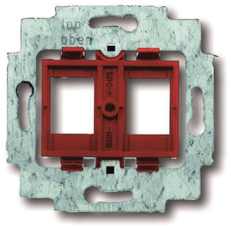 BJ UP Tragring mit rotem Sockel 1812 für 2 Modular Jack