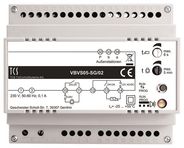 TCS Versorgungs- VBVS05-SG/02 u.Steuergerät 1Strang 6 TE