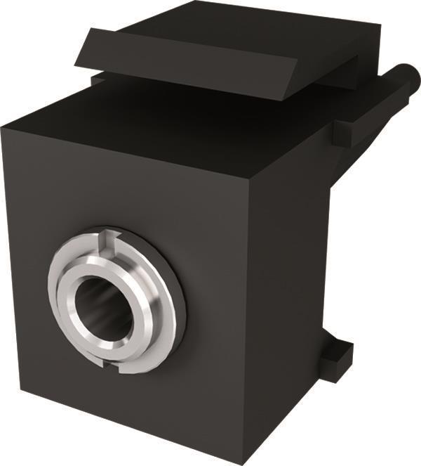 Bachmann Miniklinke 3,5mm 917.157 Keystone schwarz