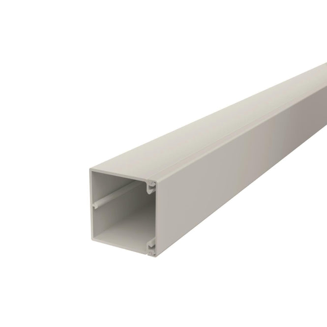 OBO WDK60060LGR Wand-u.Deckenkanal m.Bodenlochung 60x60x2000 PVC 6027105