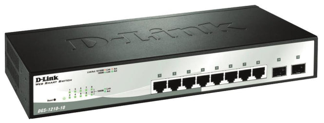 D-Link 10Port Lay2Smart DGS-1210-10/E Man.Gigab.Switch 8x10/100/1000Mbit/s