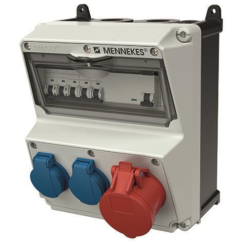Mennekes Steckdosen-Kombination 920009 AMAXX 1xCEE 2xSchuko 1FI 1LS 2LS