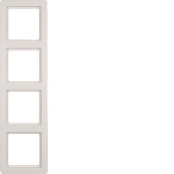 BER Q1 Rahmen 10146089 4fach polarweiss samt