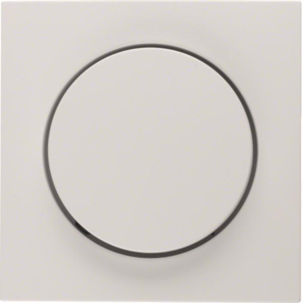 BER S1 Dimmer-Abdeckung für 11371909 Drehdimmer polarweiss matt