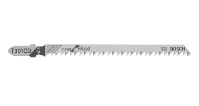 Bosch Stichsägeblatt Holz 2608637590 117mm 5er-Pack T 301 CD