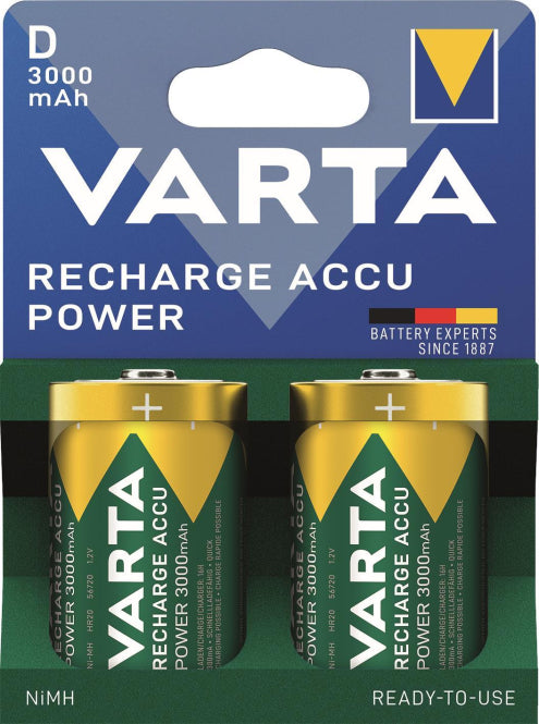 VARTA POWER Akku Mono 1,2V 3000mAh 56720 Blis a 2 Stück 56720101412 / 56720101402