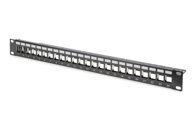 Assmann Modulares Patch Panel DN-91411 leer 24-Port 1HE RAL 9005