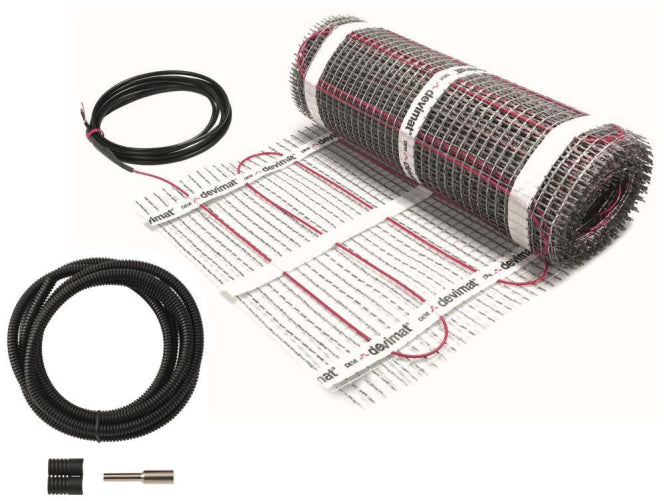DEVI Dünnbettheizmatte DTIR 83-030562 150W/qm 1,0 qm 50x200 selbstklebend