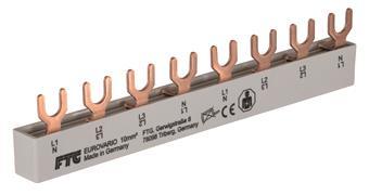 FTG Gabel E 8 4-polig 10qmm ES40810 Sammelschiene Eurovario