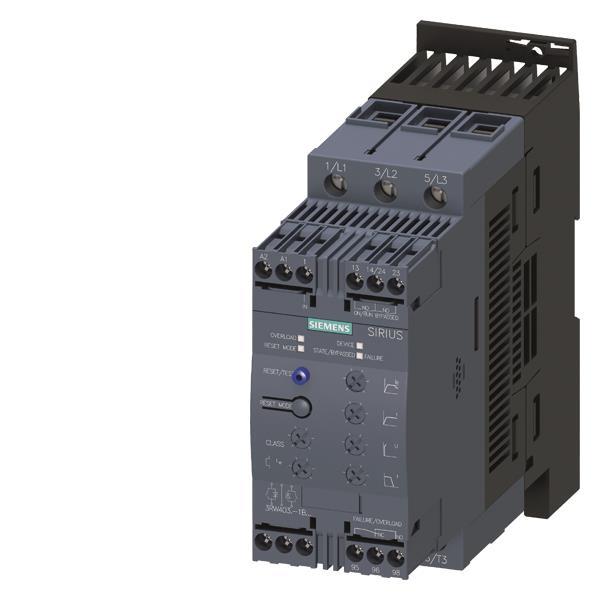 Siemens 3RW40361BB04 Sanftstarter S2 45A 22kW/400V 40°C 24VAC/DC Schraub.