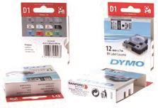 DYMO D1-Schriftband S0720770 6mm x 7m schwarz auf transparent