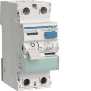 Hager Fi-Schalter 2polig 6kA 25A CDA225D ** 30mA Typ A