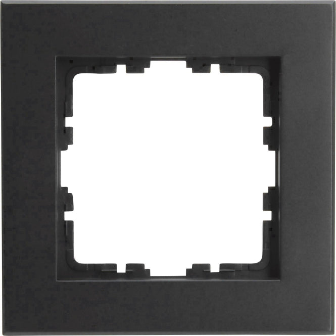 Kopp HK07 PURE-Abdeckrahmen 406850007 1-fach Farbe:schwarz matt
