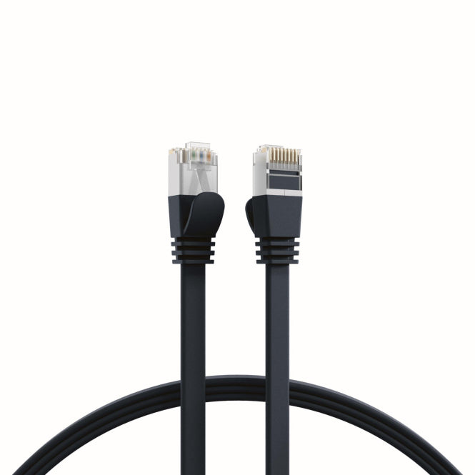 EFB RJ45 Flachpatchkabel K5545SW.1 U/FTP Cat.6A PVC 1m sw