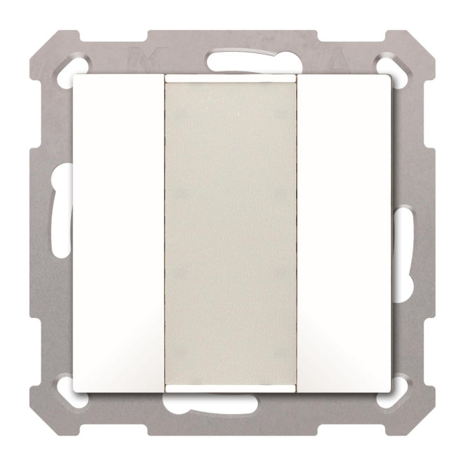 MDT BE-TA5502.G2 KNX Taster 55 2-fach Reinweiß glänzend