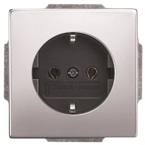 BJ pur edelstahl Schuko Kombi 20EUC-866 Edelstahl