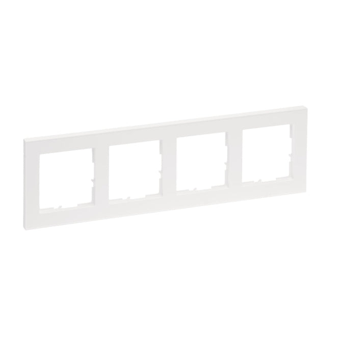 Legrand 765184 SEANO+4-fach Rahmen in der Farbausführung Ultraweiß